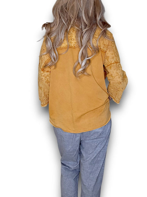 Turmeric Front Pocket Top