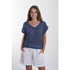 Frederic linen tee