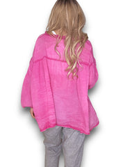 Hot pink Frill Tunic