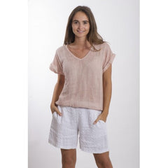 Frederic linen tee